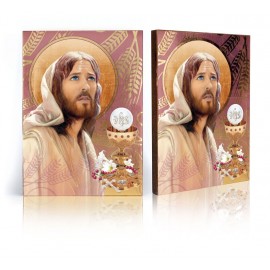 Icon of Jesus Christ with The Holy Communion