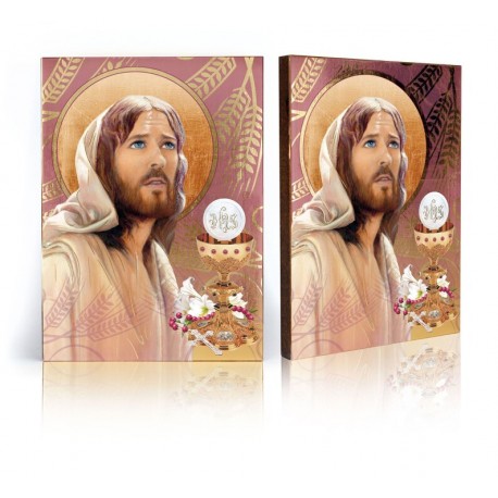 Icon of Jesus Christ with The Holy Communion