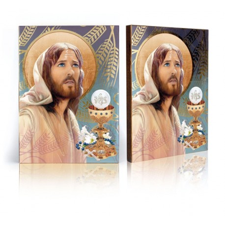 Icon of Jesus Christ with The Holy Communion