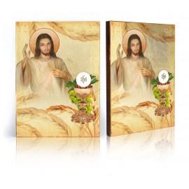 Icon of Jesus Christ with The Holy Communion