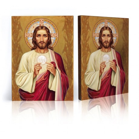 Icon of Jesus Christ with The Holy Communion