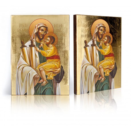 Icon of Saint Joseph with Jesus Child