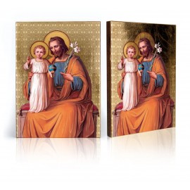 Icon of Saint Joseph with Jesus Child