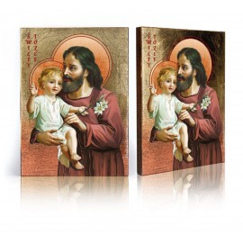 Icon of Saint Joseph with Jesus Child