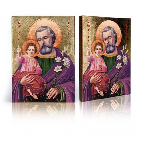 Icon of Saint Joseph with Jesus Child