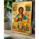 Icon of of Christ Pantocrator and scenes from the life of Jesus