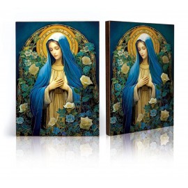 Icon of the Mother of God - Queen of Spiritual Flowers
