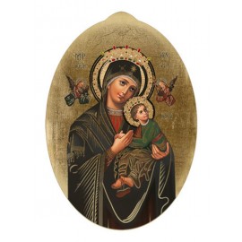 Icon of Holy Virgin of Perpetual Help - Oval Icon