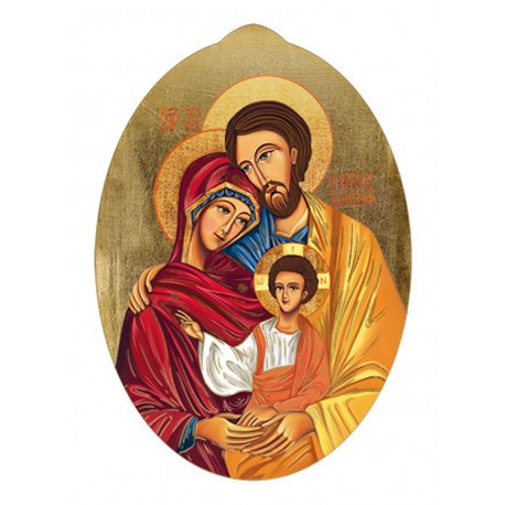 Icon of Holy Family - Oval Icon