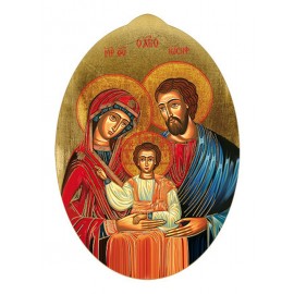Icon of Holy Family - Oval Icon