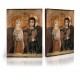 Icon of Jesus Christ and Saint Menas, friendship icon