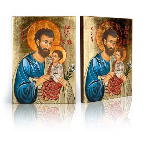 Icon of Saint Joseph with Jesus Child