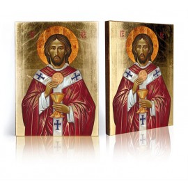 Icon of Jesus Christ with The Holy Communion