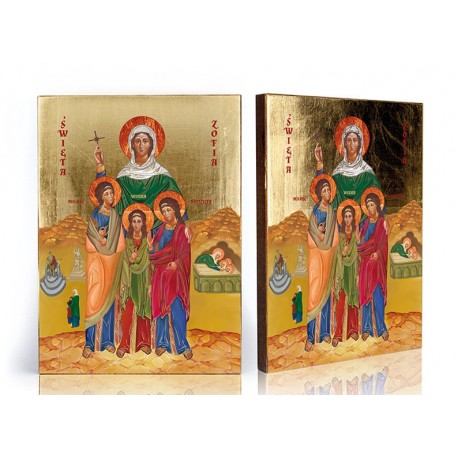 Icon of Saint Sophia, Saints Faith, Hope and Charity
