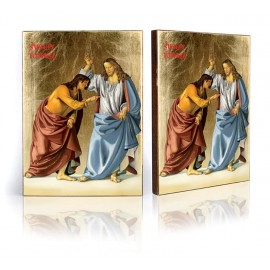 Icon of Saint Thomas and Jesus Chris