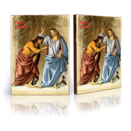 Icon of Saint Thomas and Jesus Chris