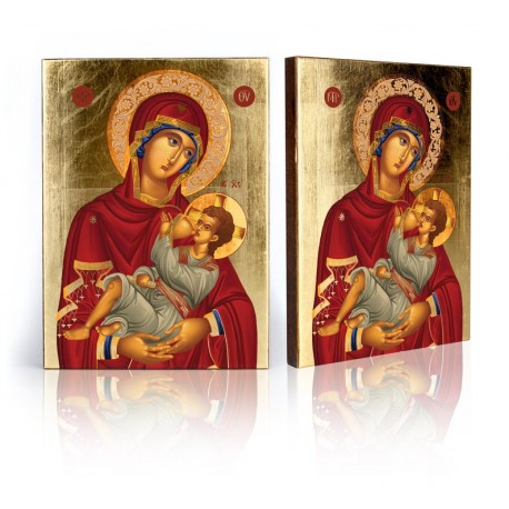 Icon of Mary Nursing Jesus,