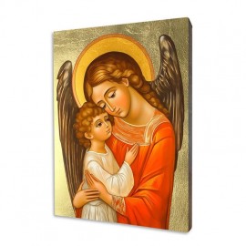 Icon Guardian Angel with a boy