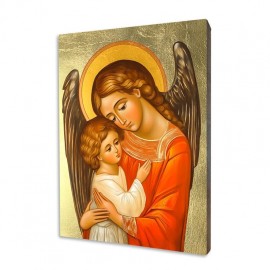 Icon of Guardian Angel with a Girl