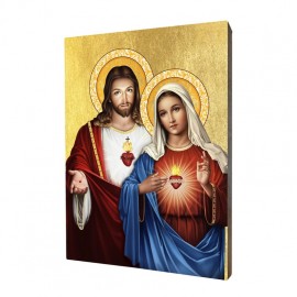 Icon of the Sacred Heart of Jesus and the Immaculate Heart of Mary