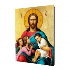 Icon of Jesus - Let the children come to me