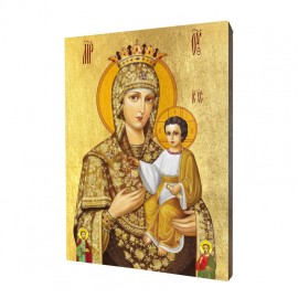 Icon of the Mother of God painted by the artist