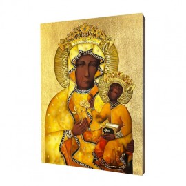 Our Lady of Częstochowa in an amber dress