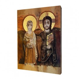 Icon of Friendship - Saint Menas with Jesus