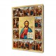 Icon of Christ Pantocrator with Stations of the Cross