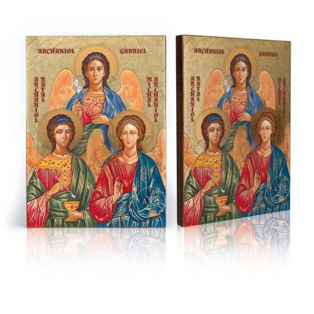 Icon of Archangel Rafael, Archangel Gabriel, Archangel Michael